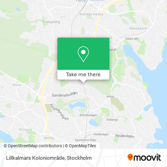 Lillkalmars Koloniområde map