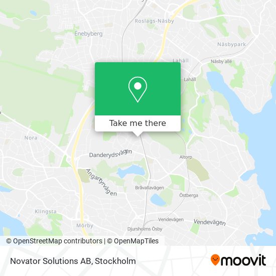 Novator Solutions AB map