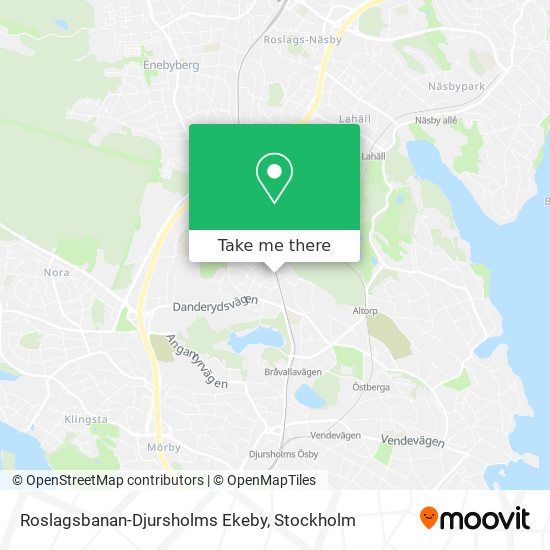 Roslagsbanan-Djursholms Ekeby map