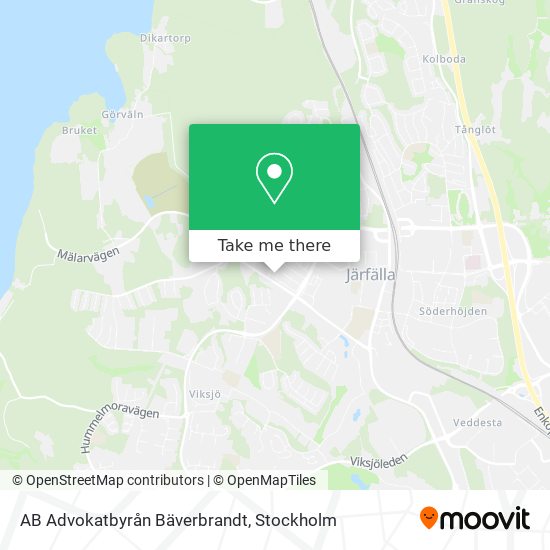 AB Advokatbyrån Bäverbrandt map