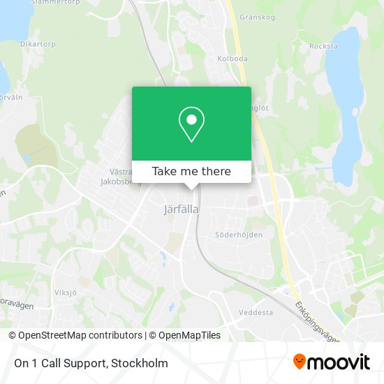 On 1 Call Support map