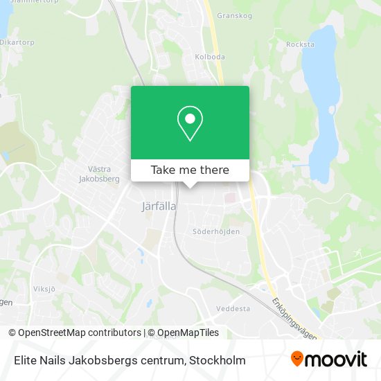Elite Nails Jakobsbergs centrum map