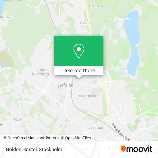 Golden Hostel map