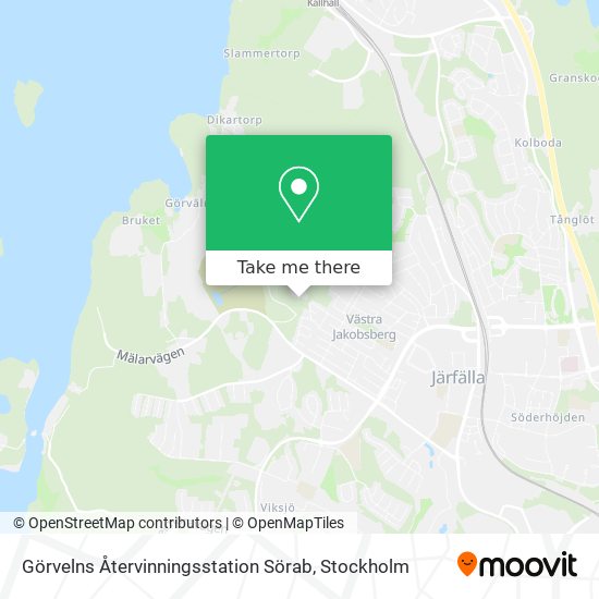 Görvelns Återvinningsstation Sörab map