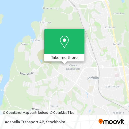 Acapella Transport AB map