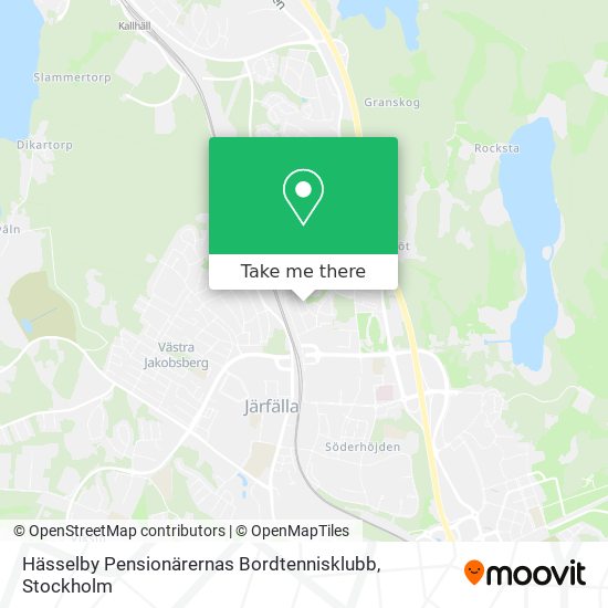 Hässelby Pensionärernas Bordtennisklubb map