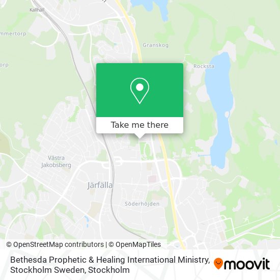 Bethesda Prophetic & Healing International Ministry, Stockholm Sweden map