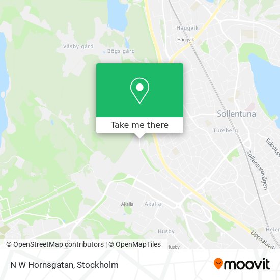 N W Hornsgatan map