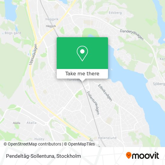 Pendeltåg-Sollentuna map