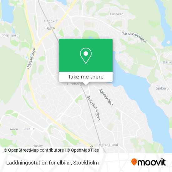 Laddningsstation för elbilar map