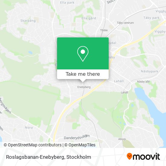 Roslagsbanan-Enebyberg map