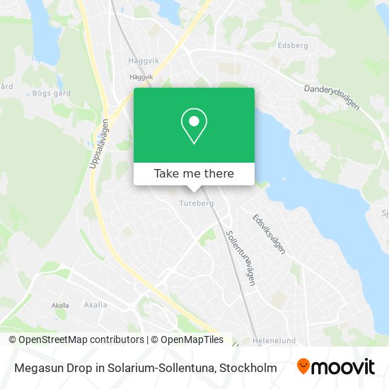 Megasun Drop in Solarium-Sollentuna map