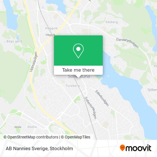 AB Nannies Sverige map