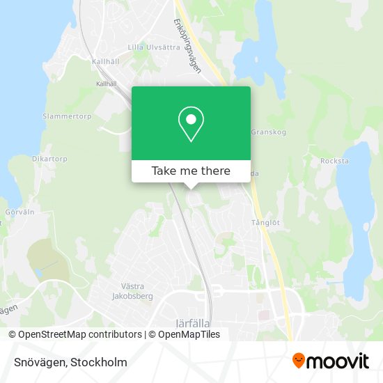 Snövägen map