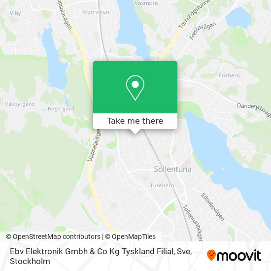 Ebv Elektronik Gmbh & Co Kg Tyskland Filial, Sve map