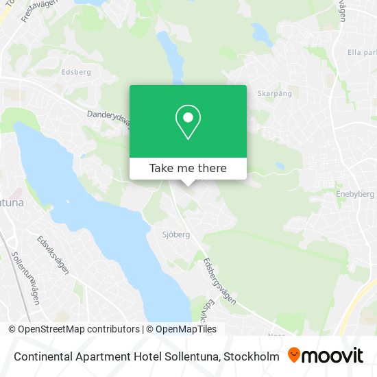 Continental Apartment Hotel Sollentuna map