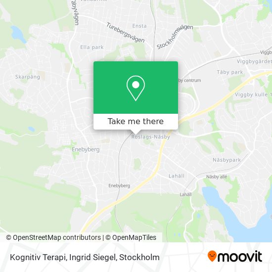 Kognitiv Terapi, Ingrid Siegel map