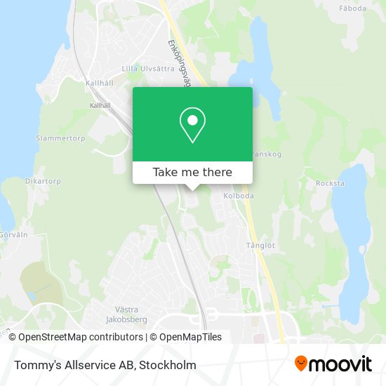 Tommy's Allservice AB map