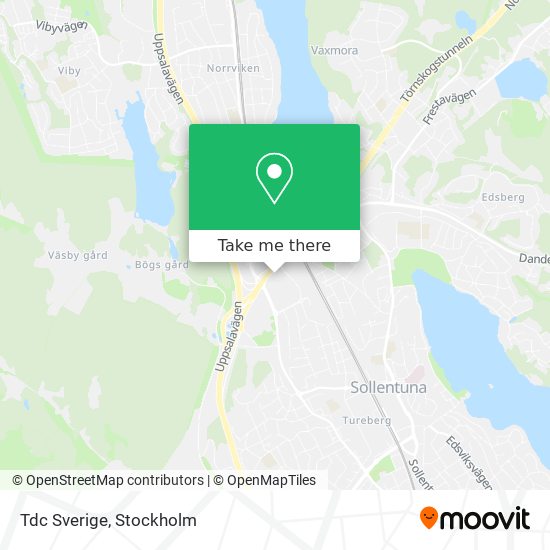 Tdc Sverige map