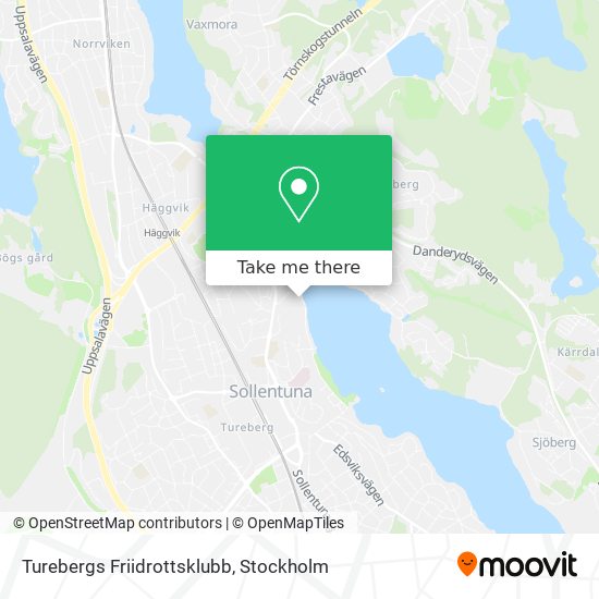 Turebergs Friidrottsklubb map