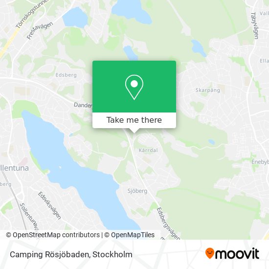 Camping Rösjöbaden map