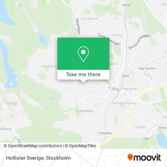 Hollister Sverige map