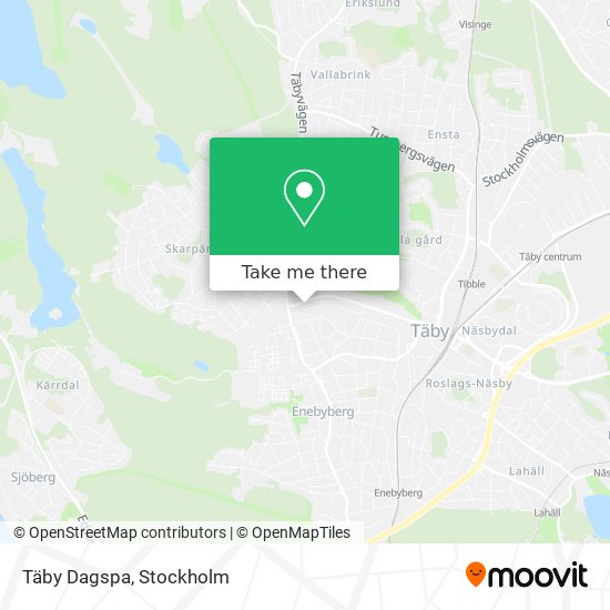 Täby Dagspa map