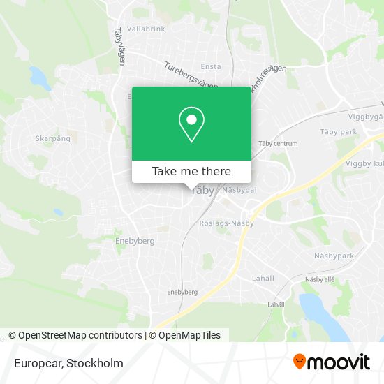 Europcar map