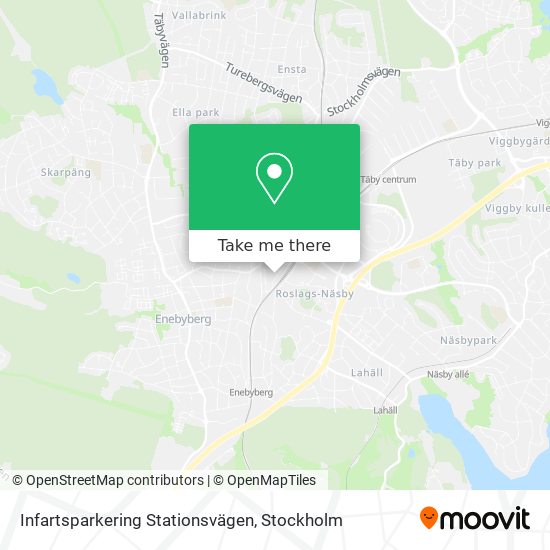 Infartsparkering Stationsvägen map