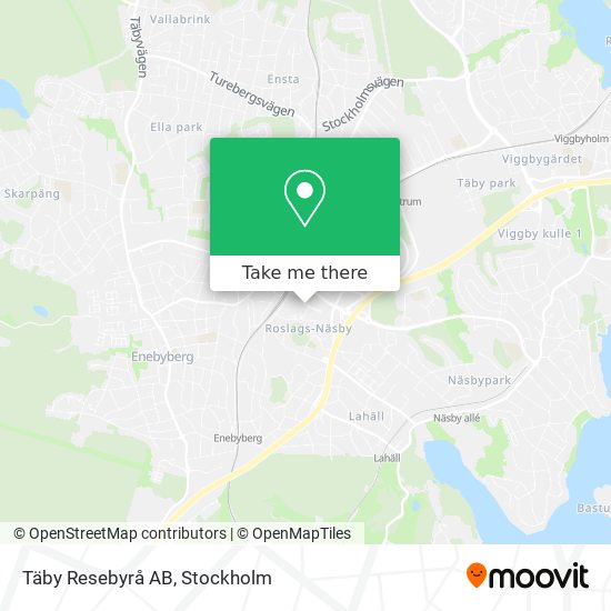 Täby Resebyrå AB map