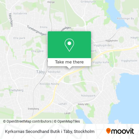 Kyrkornas Secondhand Butik i Täby map