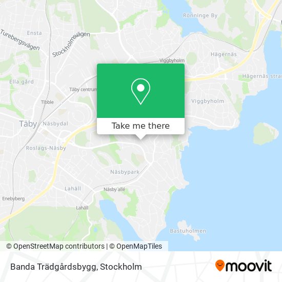 Banda Trädgårdsbygg map