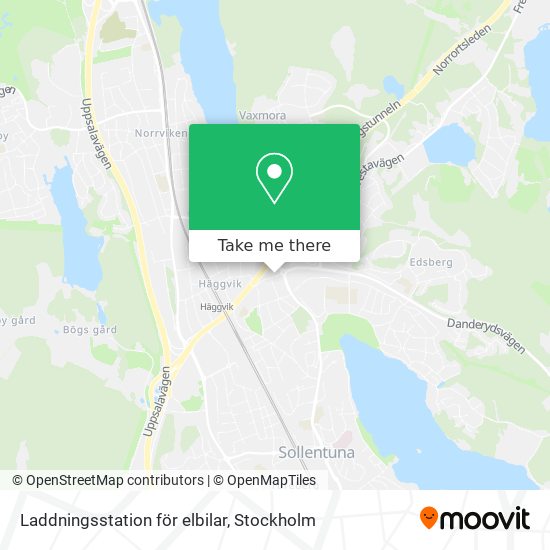 Laddningsstation för elbilar map