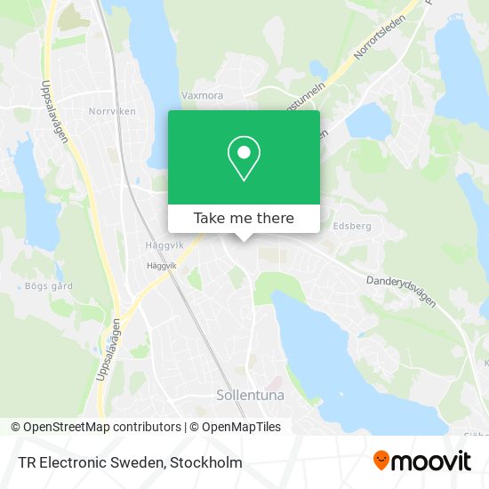 TR Electronic Sweden map