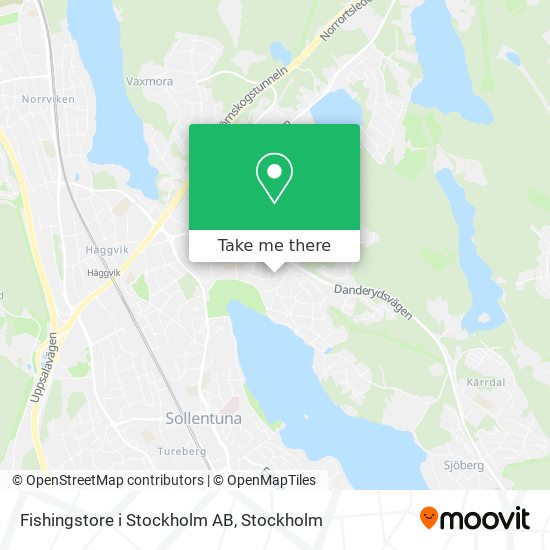 Fishingstore i Stockholm AB map