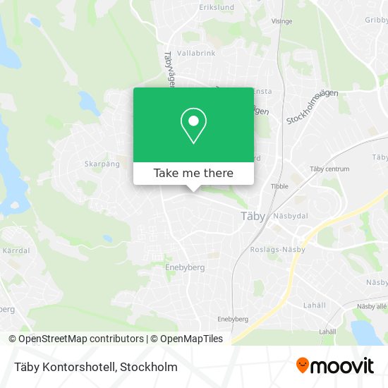 Täby Kontorshotell map