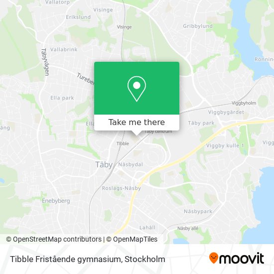 Tibble Fristående gymnasium map