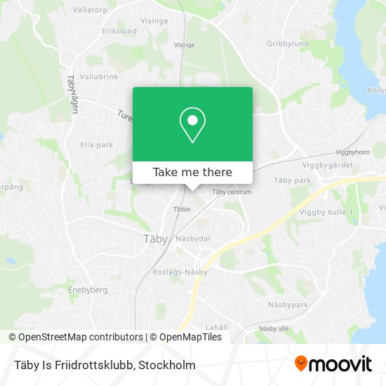 Täby Is Friidrottsklubb map