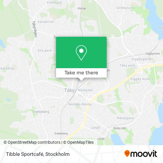 Tibble Sportcafé map