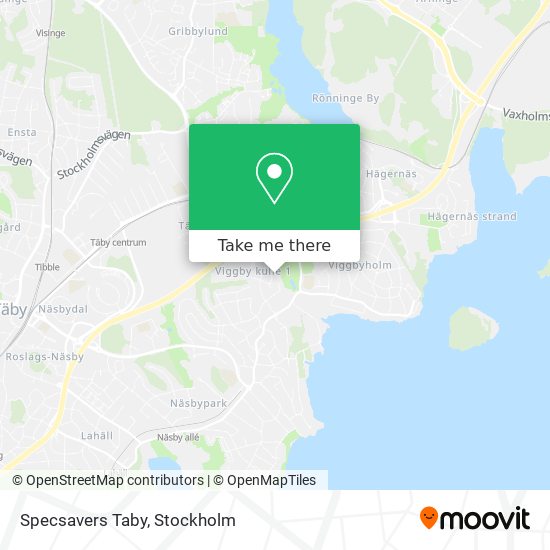 Specsavers Taby map