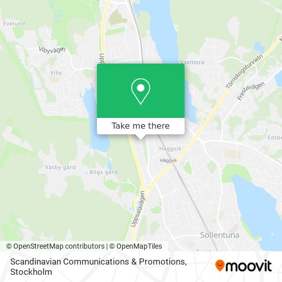 Scandinavian Communications & Promotions map