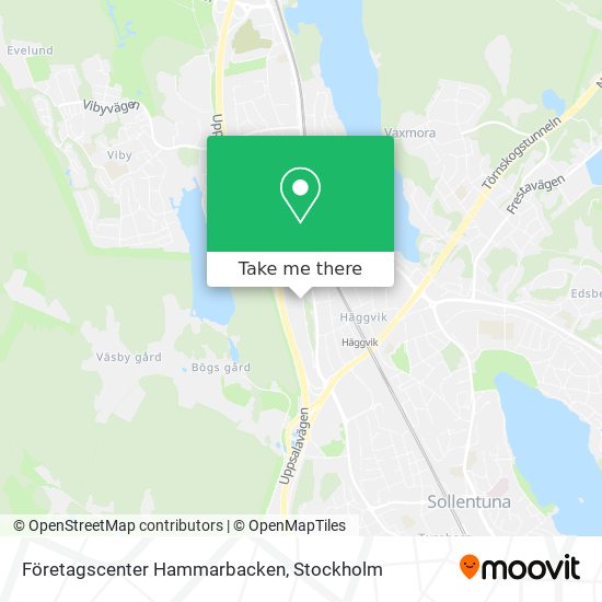 Företagscenter Hammarbacken map