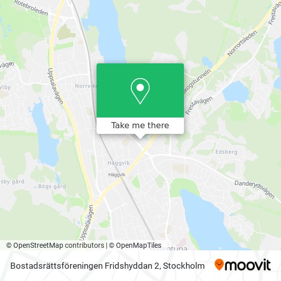 Bostadsrättsföreningen Fridshyddan 2 map