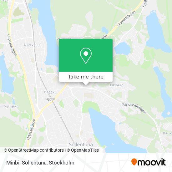 Minbil Sollentuna map