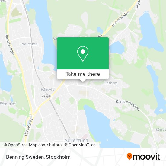 Benning Sweden map