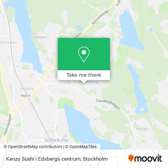 Kenzo Sushi i Edsbergs centrum map