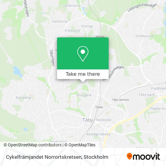 Cykelfrämjandet Norrortskretsen map