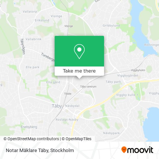 Notar Mäklare Täby map