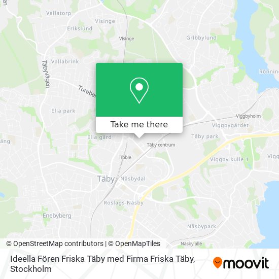 Ideella Fören Friska Täby med Firma Friska Täby map