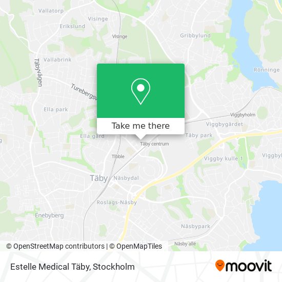 Estelle Medical Täby map